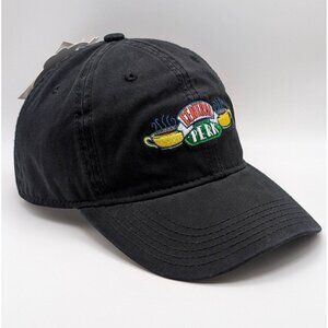 NEW Friends Central Perk Baseball Cap Hat NWT Adjustable Strap Back Black Unisex